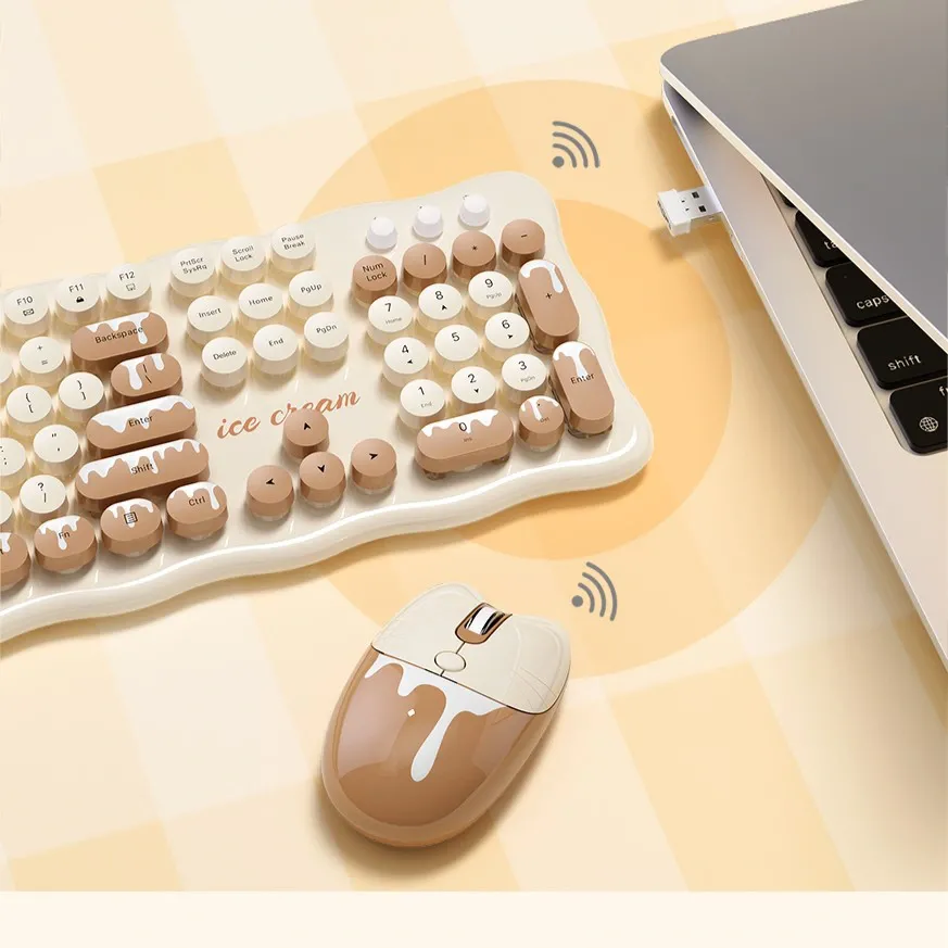 Bàn phím chuột không dây MOFII ICE CREAM